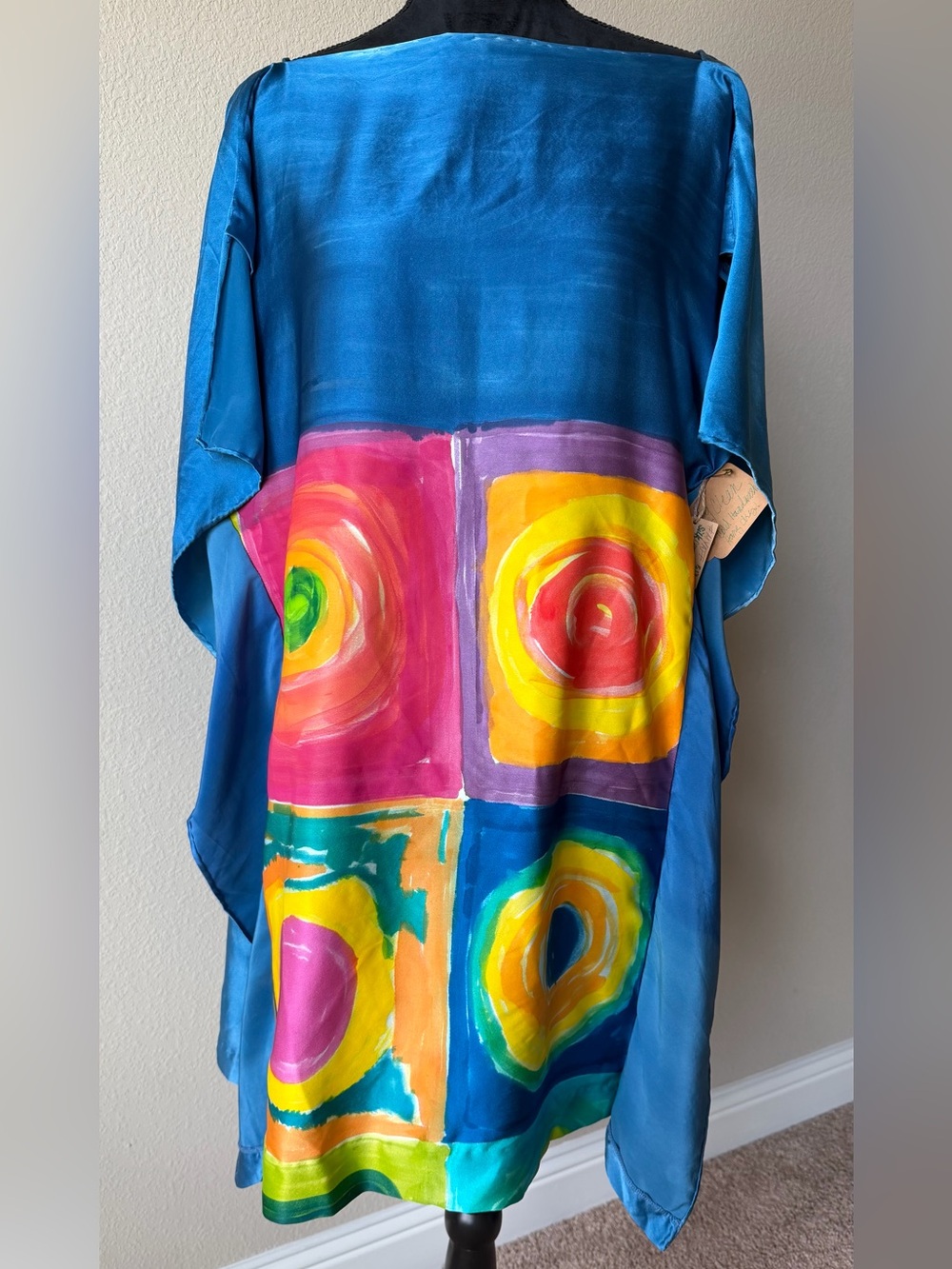 Handpainted Charmeuse Silk Tunic